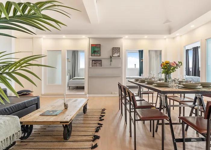 Urban Loft - 180 Skyline Balkon - 4sz - Hbf Apartment Berlin